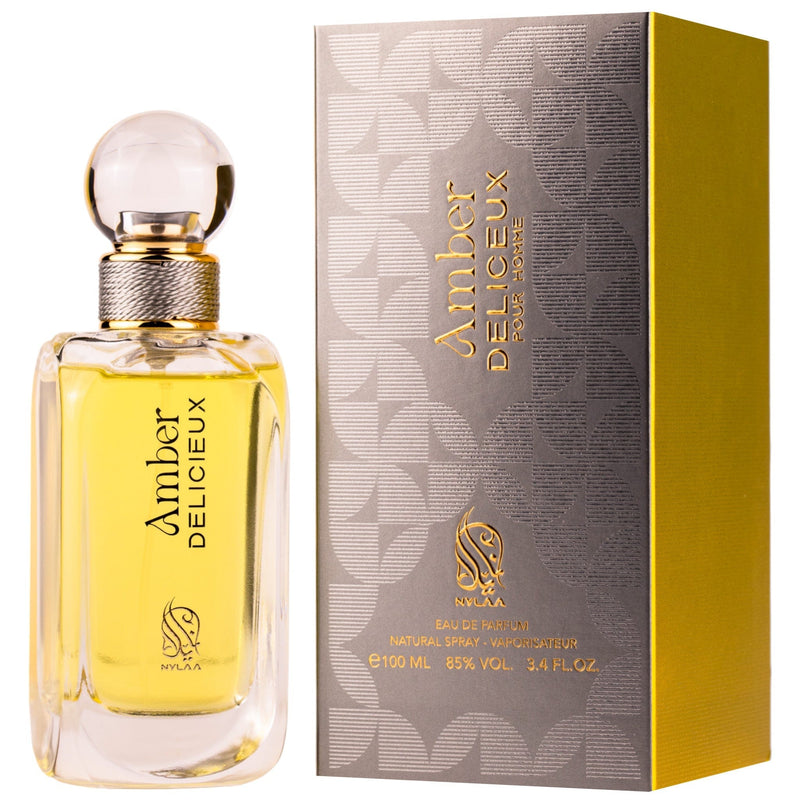 Parfum arabesc pentru barbati Nylaa Amber Delicieux - 100ml