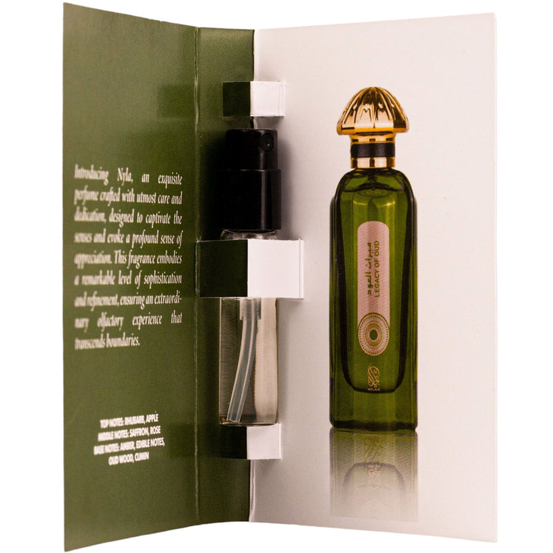 Parfum arabesc pentru barbati Nylaa Legacy of Oud - 2ml