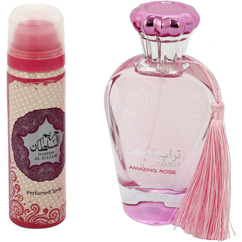 Set cadou pentru femei Ard al Zaafaran Turab Al Dhahab Amazing Rose - 150ml