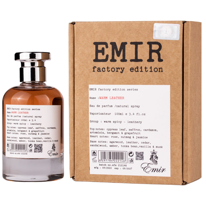 Parfum arabesc unisex Emir by Paris Corner Warm Leather Factory Edition - 100ml